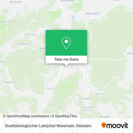 Карта Stadtökologischer Lehrpfad Weismain