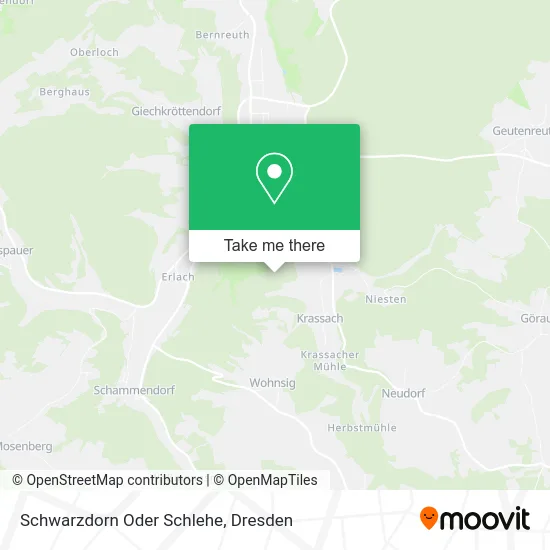 Карта Schwarzdorn Oder Schlehe