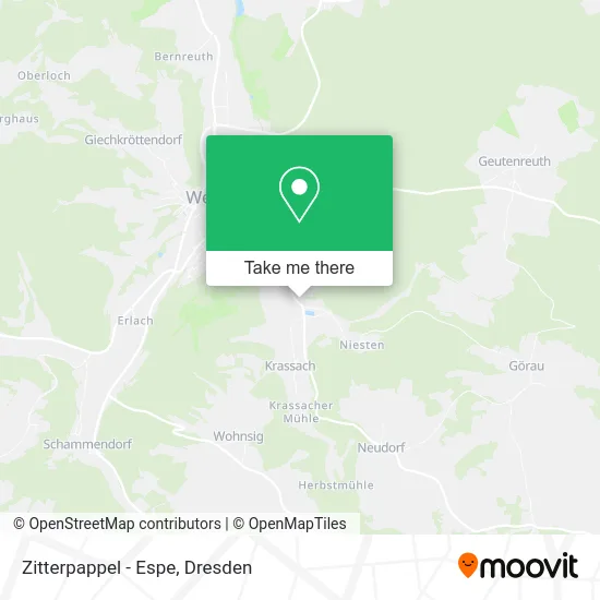 Карта Zitterpappel - Espe