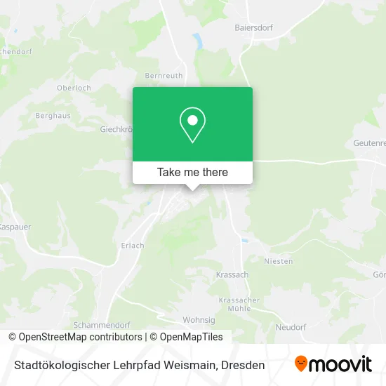 Карта Stadtökologischer Lehrpfad Weismain