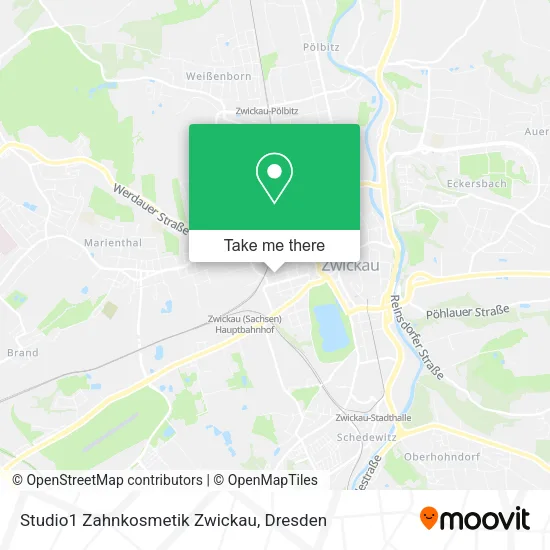 Карта Studio1 Zahnkosmetik Zwickau