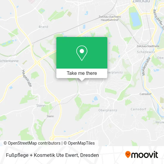 Карта Fußpflege + Kosmetik Ute Ewert