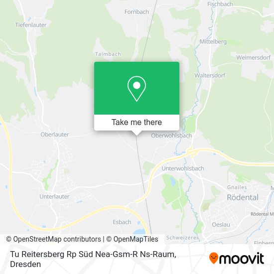 Tu Reitersberg Rp Süd Nea-Gsm-R Ns-Raum map