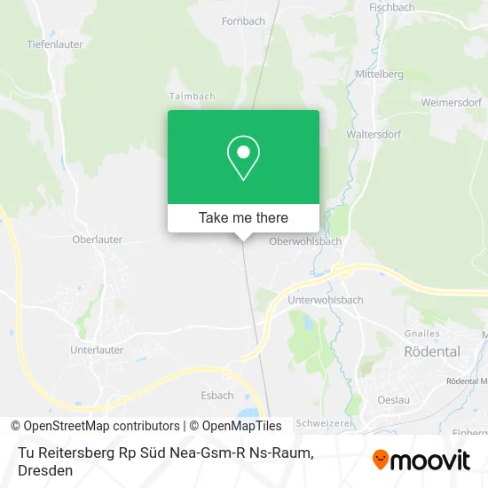 Карта Tu Reitersberg Rp Süd Nea-Gsm-R Ns-Raum