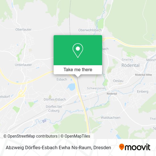 Карта Abzweig Dörfles-Esbach Ewha Ns-Raum