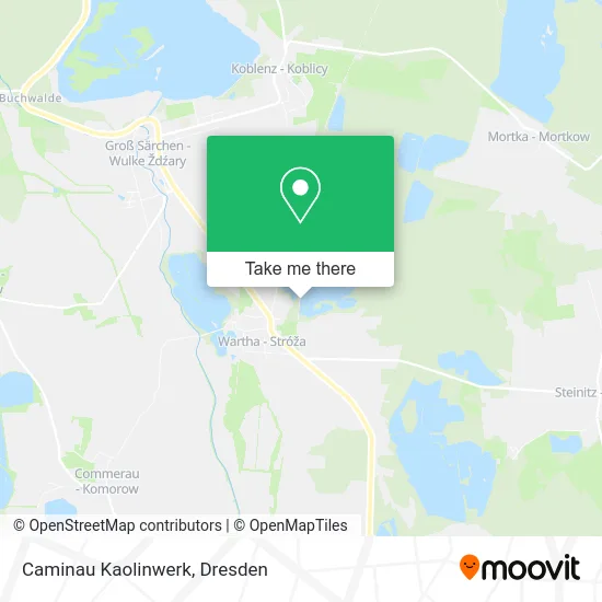 Caminau Kaolinwerk map