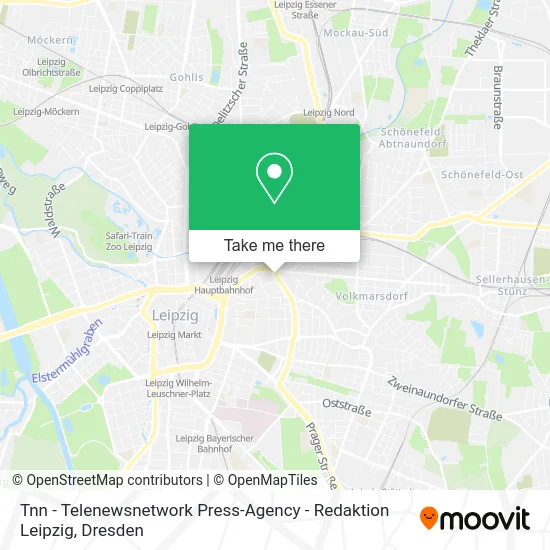 Карта Tnn - Telenewsnetwork Press-Agency - Redaktion Leipzig