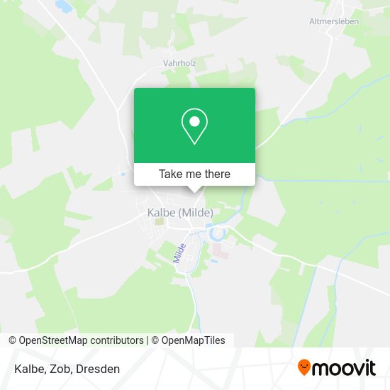 Карта Kalbe, Zob