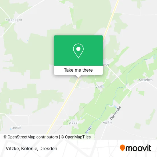Карта Vitzke, Kolonie