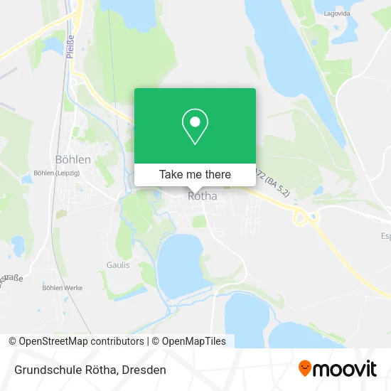 Карта Grundschule Rötha