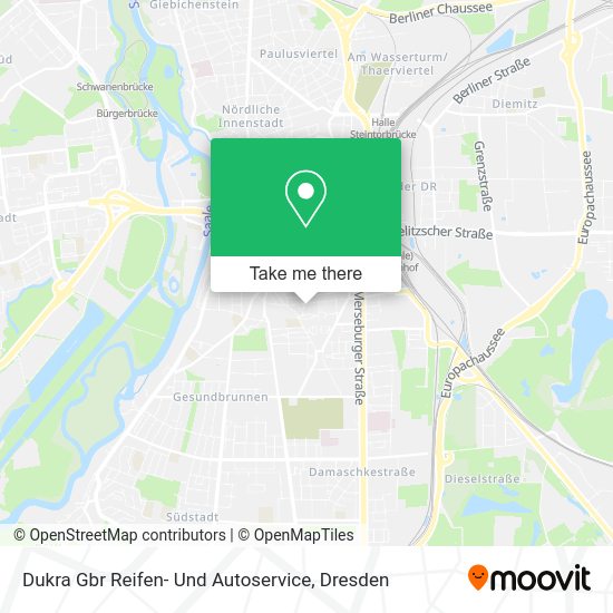 Карта Dukra Gbr Reifen- Und Autoservice
