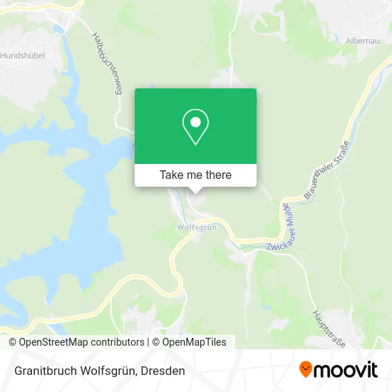 Карта Granitbruch Wolfsgrün