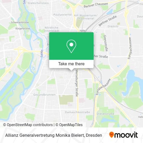 Карта Allianz Generalvertretung Monika Bielert