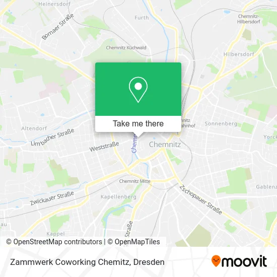 Карта Zammwerk Coworking Chemitz
