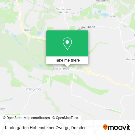 Карта Kindergarten Hohensteiner Zwerge