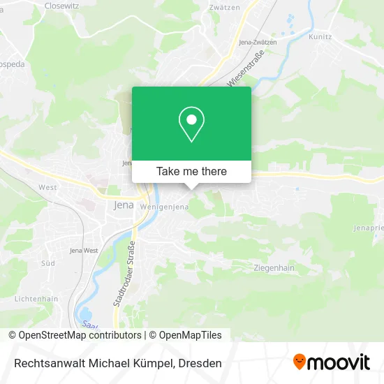 Карта Rechtsanwalt Michael Kümpel