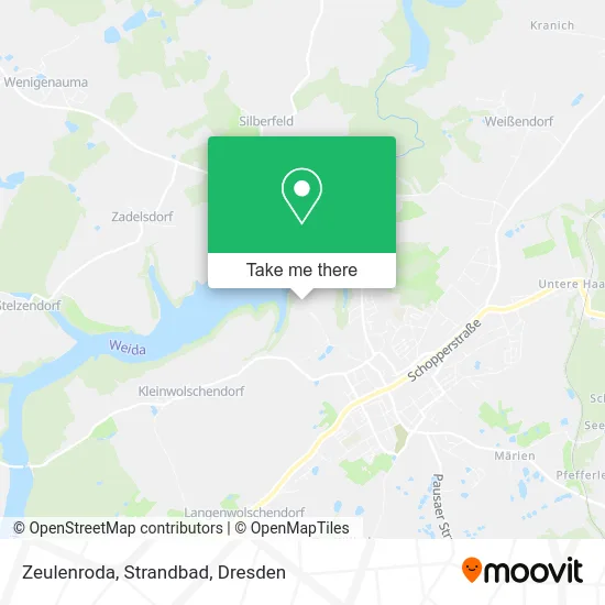 Карта Zeulenroda, Strandbad