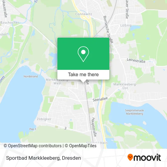 Карта Sportbad Markkleeberg