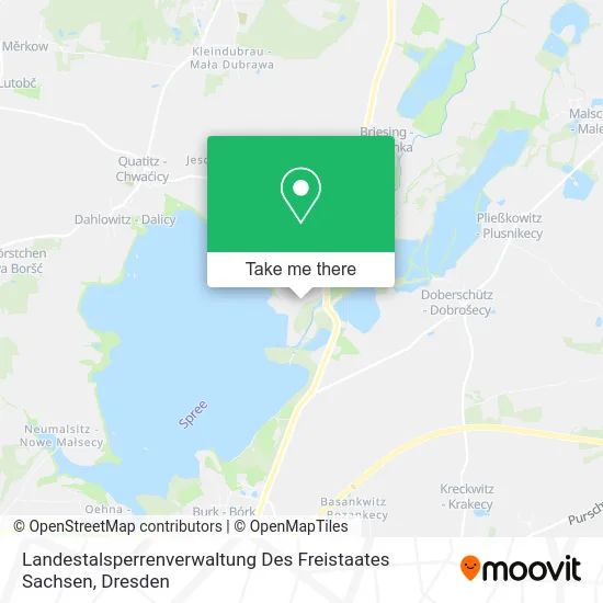 Landestalsperrenverwaltung Des Freistaates Sachsen map