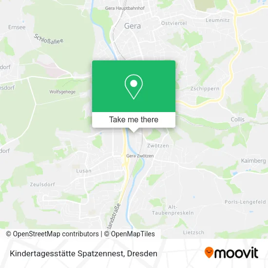 Карта Kindertagesstätte Spatzennest