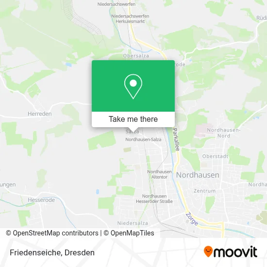 Friedenseiche map