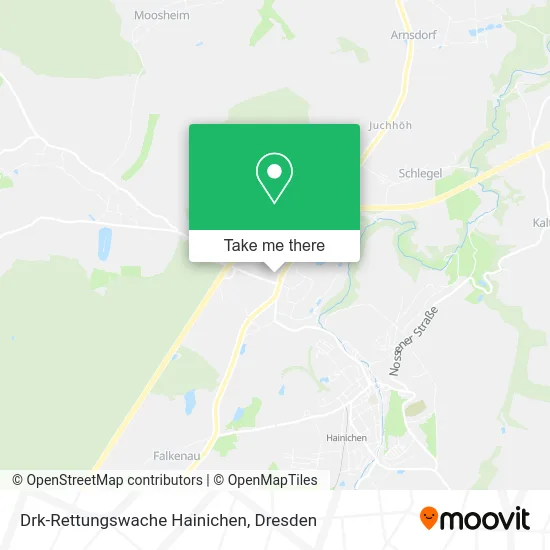 Карта Drk-Rettungswache Hainichen