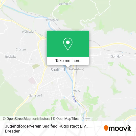 Карта Jugendförderverein Saalfeld Rudolstadt E.V.
