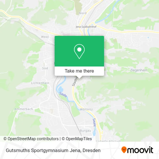 Карта Gutsmuths Sportgymnasium Jena