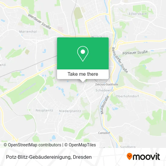 Карта Potz-Blitz-Gebäudereinigung