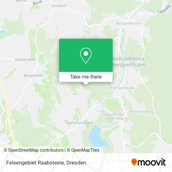 Карта Felsengebiet Raabsteine