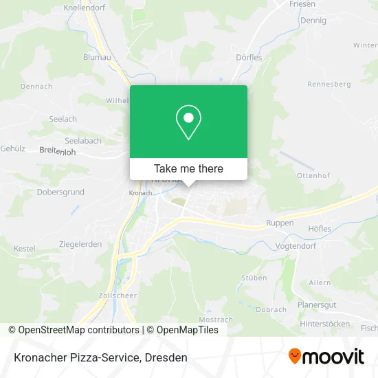 Карта Kronacher Pizza-Service