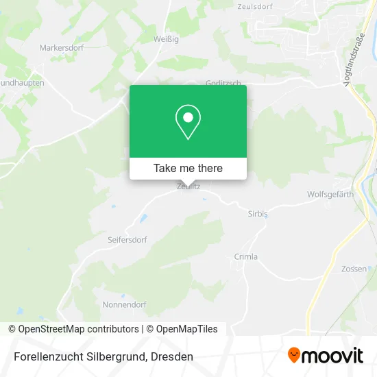 Карта Forellenzucht Silbergrund