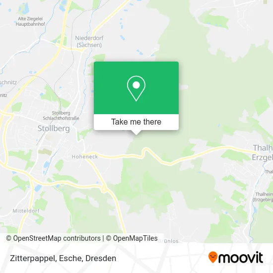 Zitterpappel, Esche map