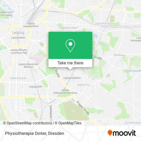 Карта Physiotherapie Dinter
