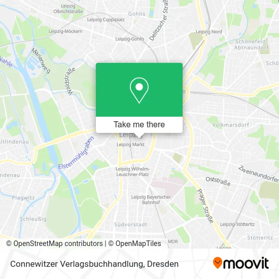 Карта Connewitzer Verlagsbuchhandlung