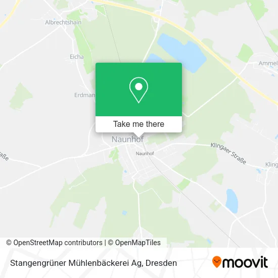 Карта Stangengrüner Mühlenbäckerei Ag
