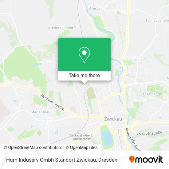 Карта Hqm Induserv Gmbh Standort Zwickau