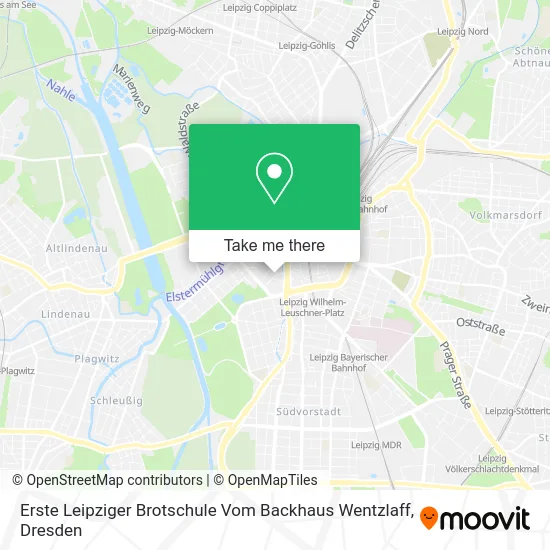 Карта Erste Leipziger Brotschule Vom Backhaus Wentzlaff