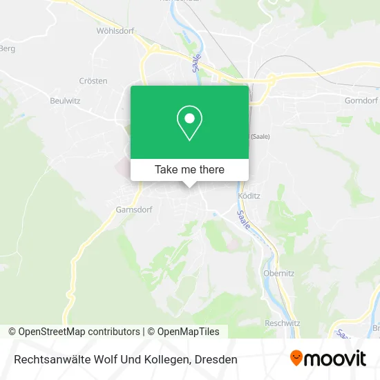 Rechtsanwälte Wolf Und Kollegen map