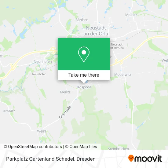 Parkplatz Gartenland Schedel map