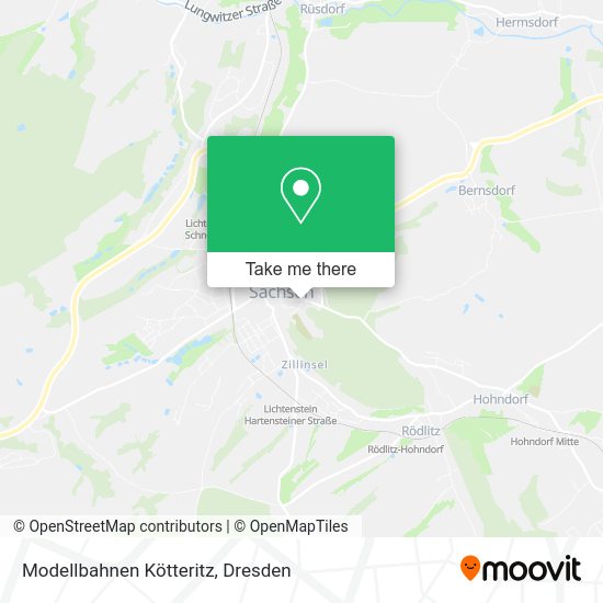 Карта Modellbahnen Kötteritz