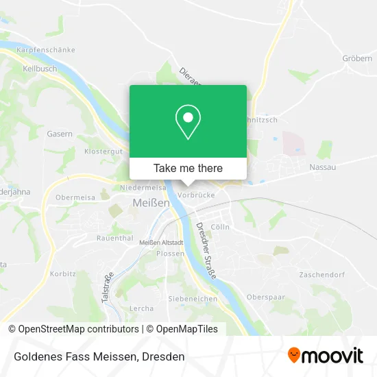 Карта Goldenes Fass Meissen