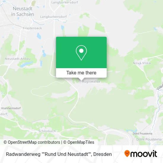 Карта Radwanderweg ""Rund Und Neustadt""
