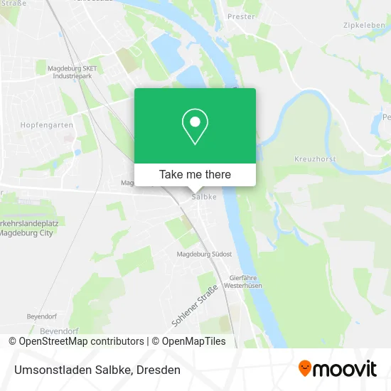 Карта Umsonstladen Salbke