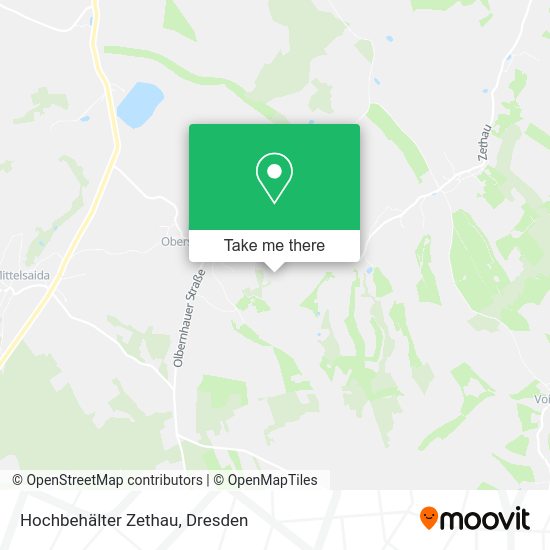 Карта Hochbehälter Zethau
