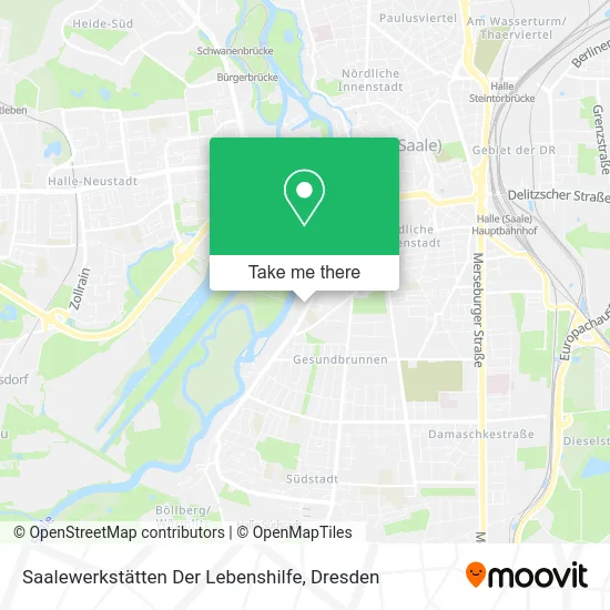 Карта Saalewerkstätten Der Lebenshilfe