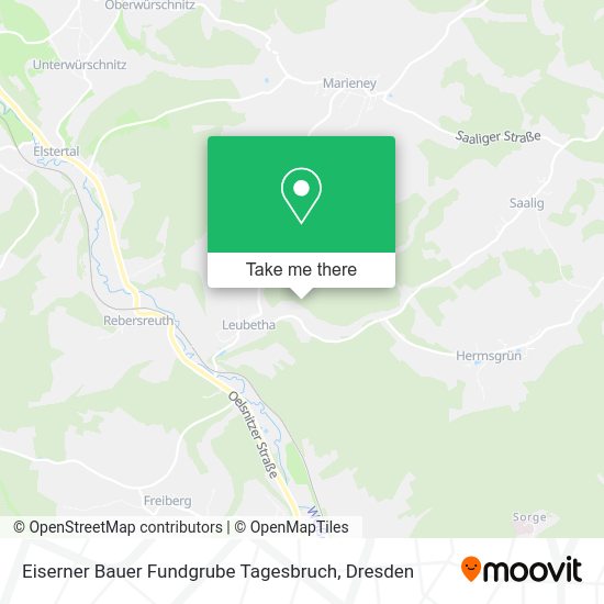 Карта Eiserner Bauer Fundgrube Tagesbruch