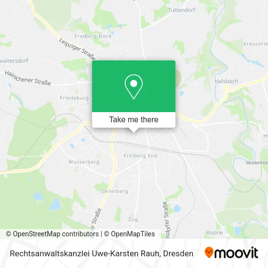 Карта Rechtsanwaltskanzlei Uwe-Karsten Rauh