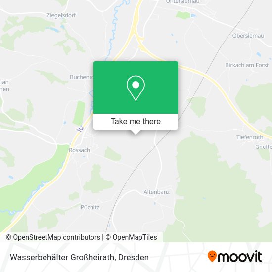 Карта Wasserbehälter Großheirath