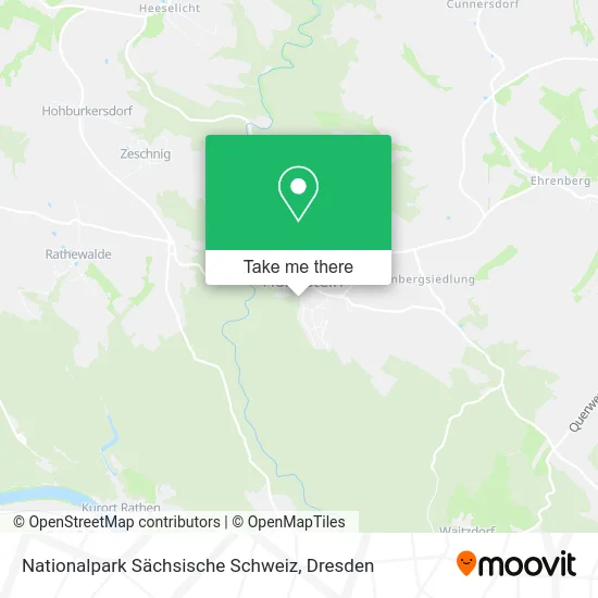 Карта Nationalpark Sächsische Schweiz